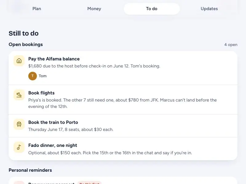 Still to do — Lisbon and Porto trip